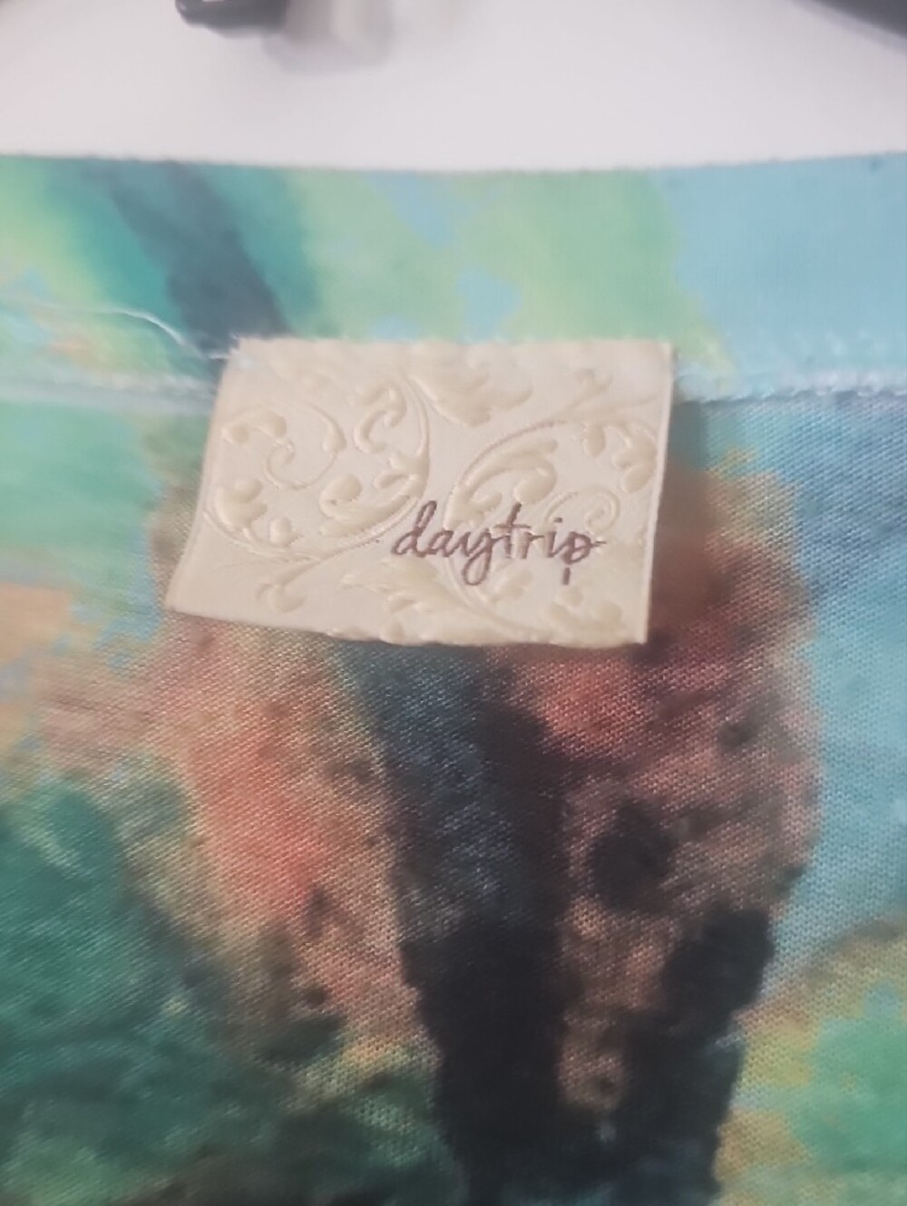 Daytrip Multicolor Long-Sleeve Top with Crystal Accent - Picture 2 of 6